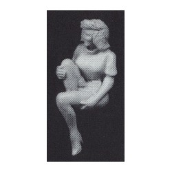 PHO-104 1:43 Figuren unbemalt sitzendes Girl