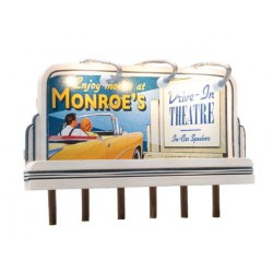 HO Lighted Billboard - Just PlugR Monroe's Drive