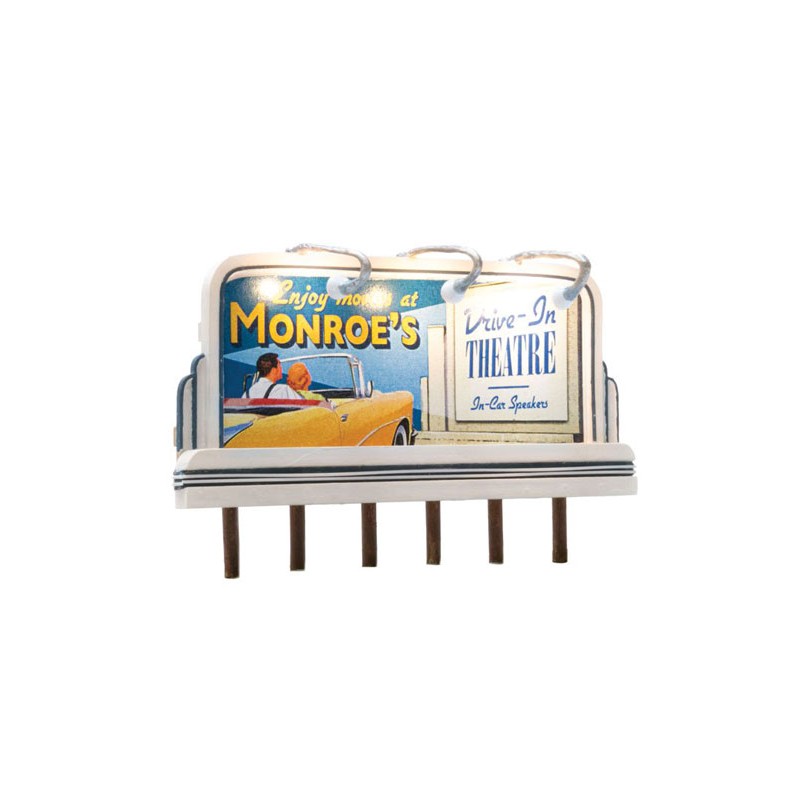 HO Lighted Billboard - Just PlugR Monroe's Drive