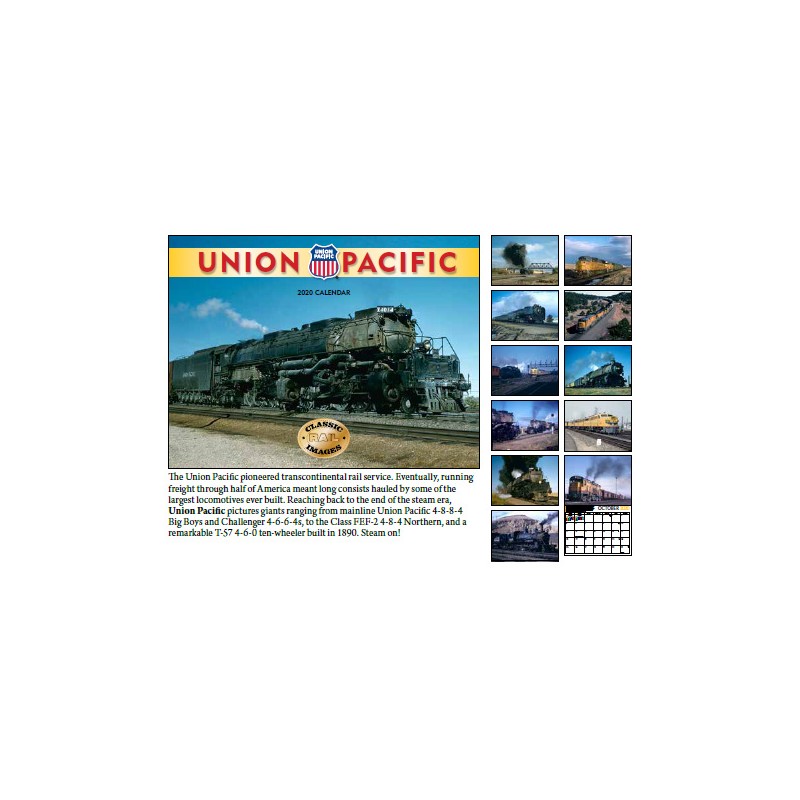 2020 Union Pacific Railroad Kalender