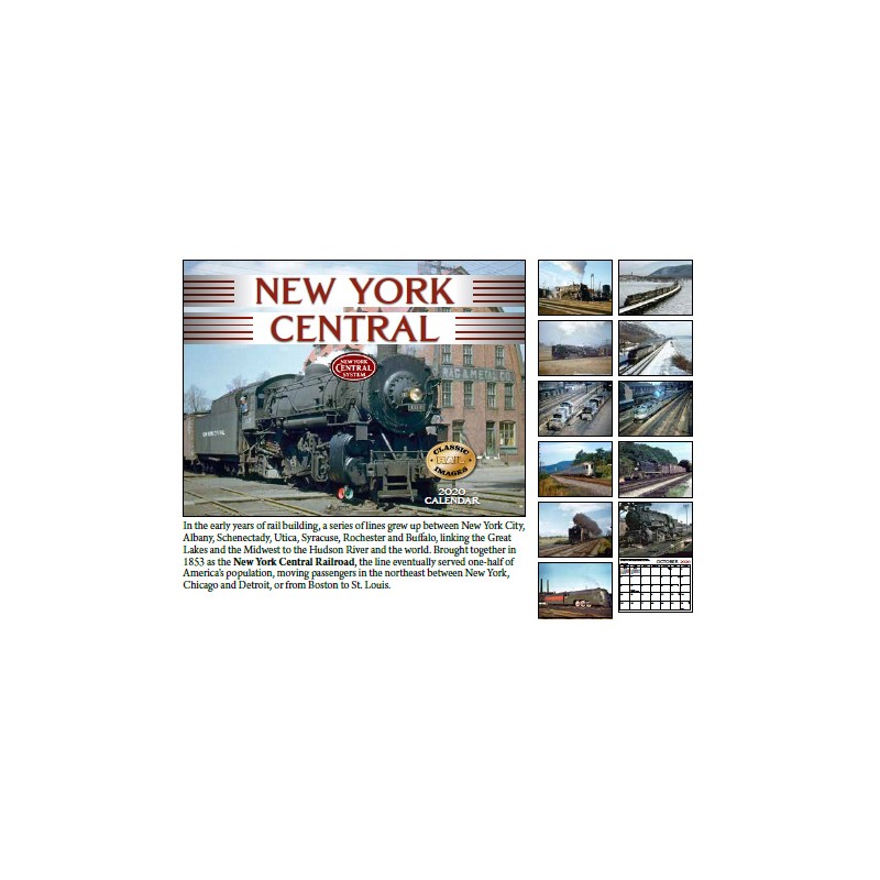2020 New York Central Railroad Kalender