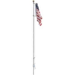Flag Pole with U.S. Flag - Large - 7-1/2 19cm Tal