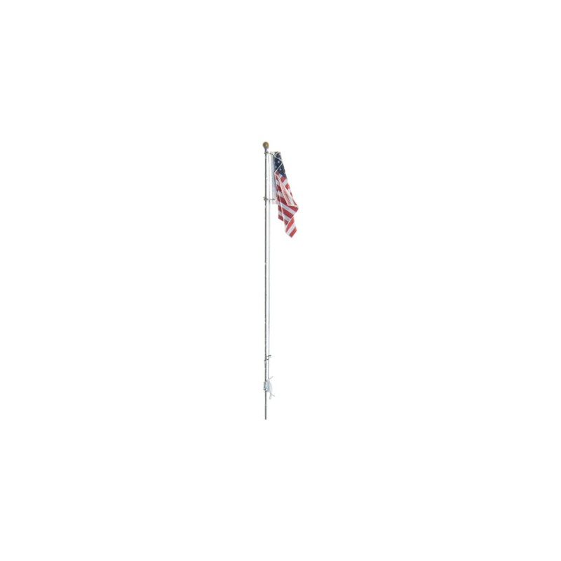 Flag Pole with U.S. Flag - Large - 7-1/2 19cm Tal