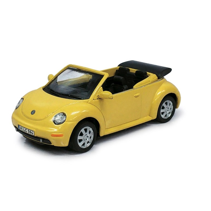 O 1/43 VW Beetle Cabrio gelb