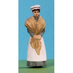 2301-A34-P Maid wearing a shawl
