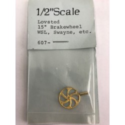 G 1/2 Scale Lovsted 15 Brakewheel WSL Brass
