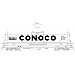 HOn3 Conoco 1940 black car - white lettering 26_68266