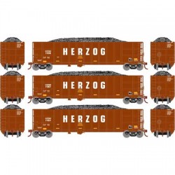 HO Thrall High Side Gondola Herzog - bro (3) Set 1_68377