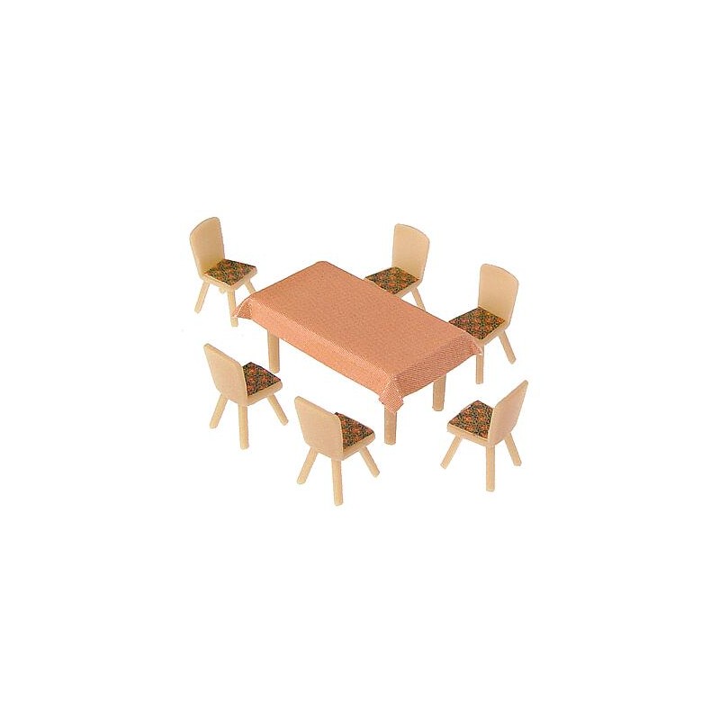 HO 4 Tische und 24 Stühle