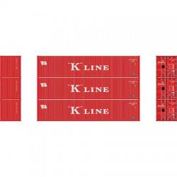 HO 40' Low Cube Container K-Line (3) Set 2_71067