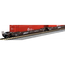 N Gunderson Maxi-IV  BNSF Swoosh & FEC Container_71310