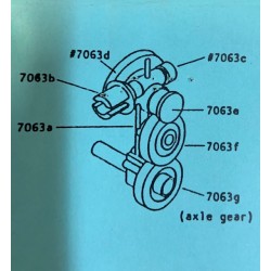 Getriebe  4 : 1  rechtwinklig, Achsabstand 17.5mm_71325