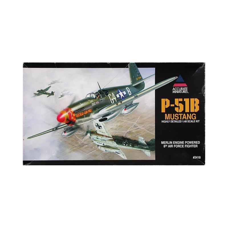 1:48 P-51B Mustang - 8th Airforce fight  - Bausatz