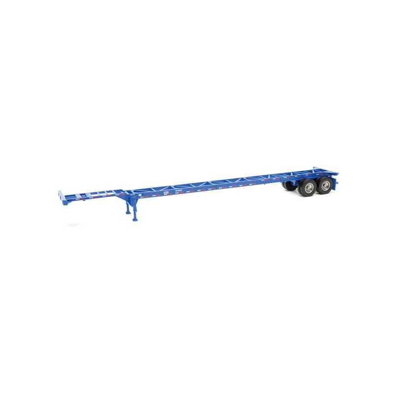 HO Container Chassis 2-pack 53' blau