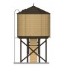 HO Water Tower w/S yellow unlettered weathered_77496