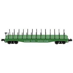 N 50' Flat Car with Stakes Wabash No 156