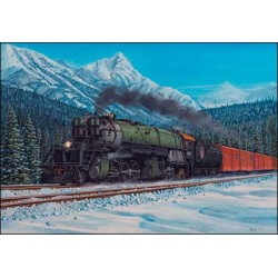 X-mas Card 2023 Festive Times Steam Engine Locomot_80787