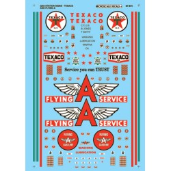 N Decal Gas Station Signs - Texaco and Flying A 1