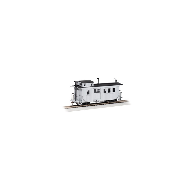 On30 Side Door Wood Caboose unlettered gray