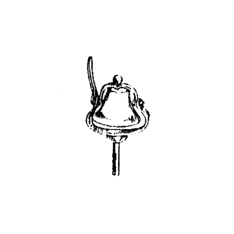 585-1511 O Bell 75mm top mount bell for small loc